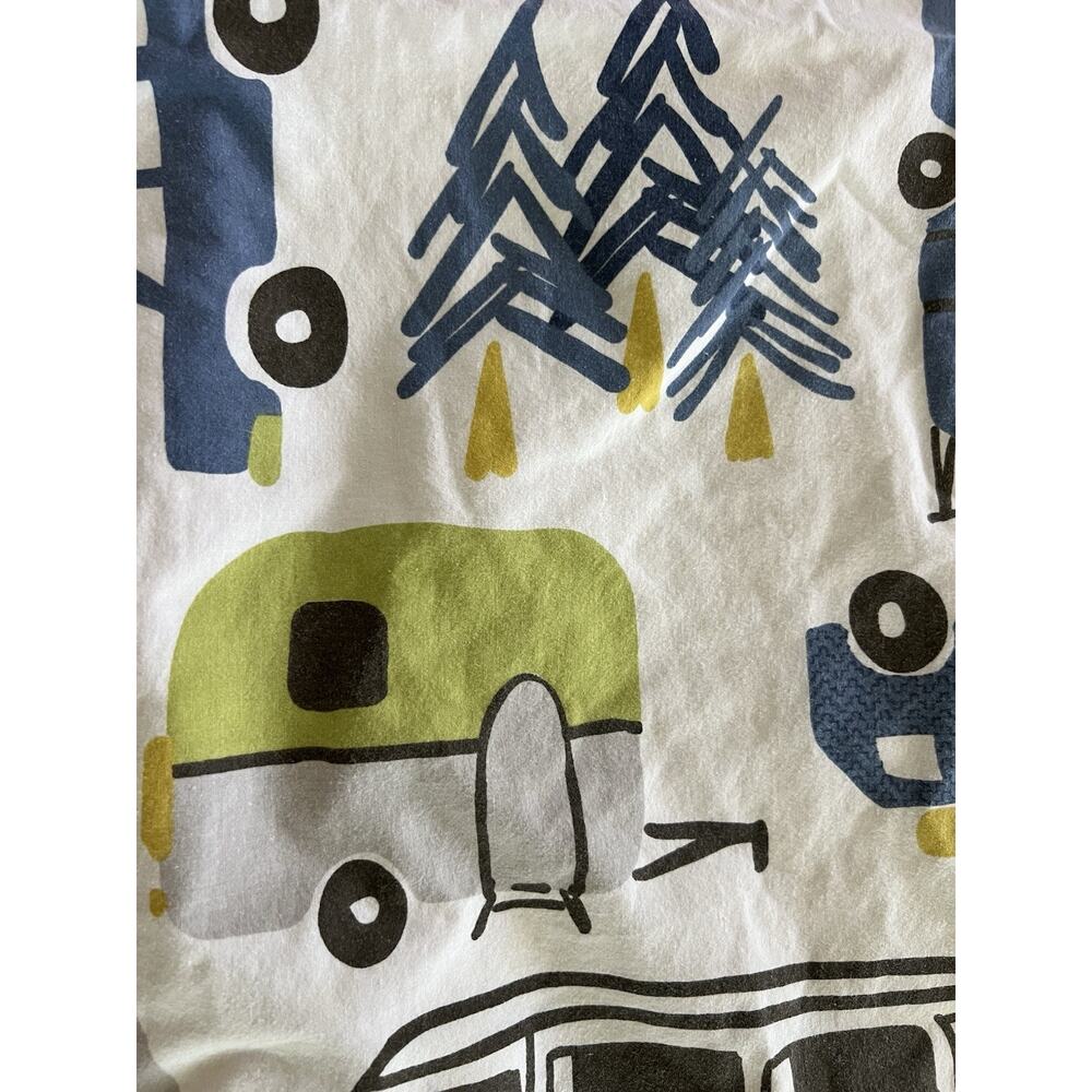 Ink + Ivy Cotton Duvet Cover Kids Road Trip Multi Cars Fun Camping Twin XL